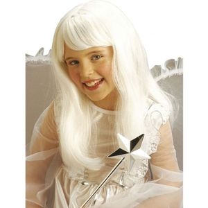 Witte engel/prinses pruik voor meisjes