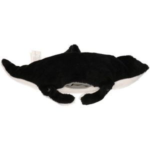 Pluche zwart/witte mantarog knuffel 26 cm speelgoed