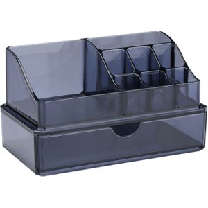 Make-up organizer/opberger - 18 x 10 x 11 cm - donker blauw
