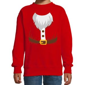 Kerstman kostuum verkleed sweater / trui rood voor kinderen