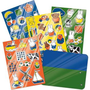 Raam/autoraam kinder stickers - 4 velletjes - Nijntje thema