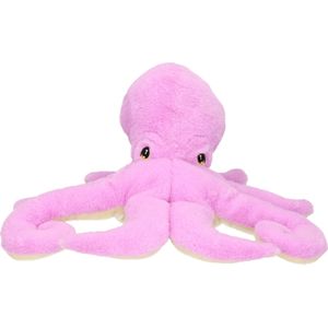 Pluche Kleine Knuffel Zeedieren Inktvis/Octopus van 33 cm - Speelgoed Beesten Uit de Soft Serie