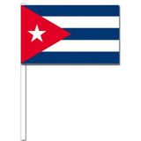 50 Cubaanse zwaaivlaggetjes 12 x 24 cm