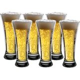 Secret de Gourmet Bierglazen - Flutes/vaas - transparant glas - 18x stuks - 320 ml - Oktoberfest