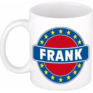 Frank naam koffie mok / beker 300 ml  - namen mokken