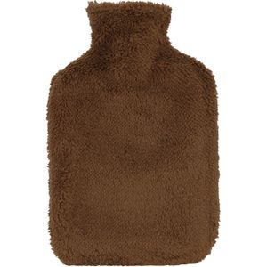 H&S Collection - Warmwaterkruik - Chocolade Bruin - 1,75L - Met Extra Zachte Hoes