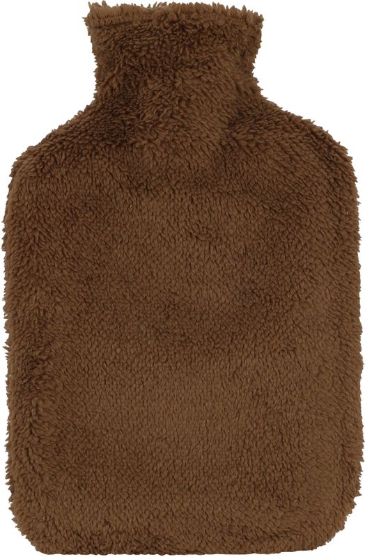 H&S Collection - Warmwaterkruik - Chocolade Bruin - 1,75L - Met Extra Zachte Hoes