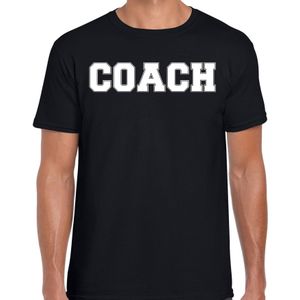 Cadeau t-shirt voor heren - coach - zwart - bedankje - verjaardag
