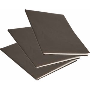 3x Rollen kraft kaftpapier zwart 200 x 70 cm