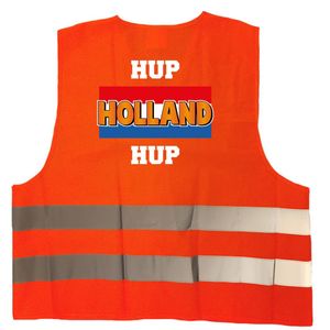 Hup Holland hup oranje veiligheidshesje EK / WK supporter outfit voor volwassenen