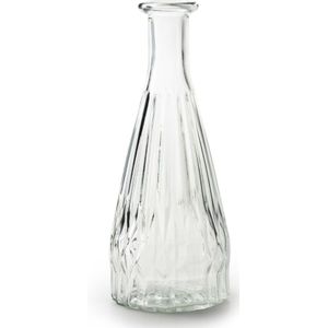 Bloemenvaas Patty - helder transparant glas - D8,5 x H21 cmÂ - fles vaas