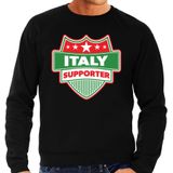 Italie / Italy schild supporter sweater zwart voor heren