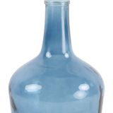 Countryfield Vaas - transparant zeeblauw - glas - XL fles - D25 x H42 cm