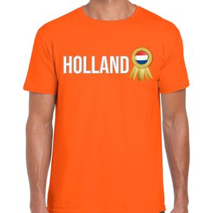 Verkleed T-shirt voor heren - Holland - oranje - voetbal supporter - themafeest - Nederland