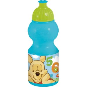 Disney Winnie de Pooh Pop-up Drinkbeker 350 ml - Schoolbeker - Bidon - Drinkfles