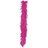 2x stuks fuchsia roze veren boa 180 cm