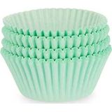 Muffin en cupcakes vormpjes - papier - groen - set 300x stuks - Dia 10 cm