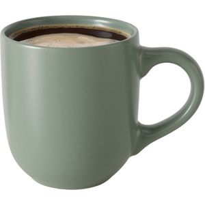 Koffiemokken Paris - 1x stuks - Keramiek - pastel groen - 300 ml - 8 x 10 cm