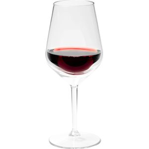 Wijnglazen - set 4x - transparant - onbreekbaar kunststof - 470 ml