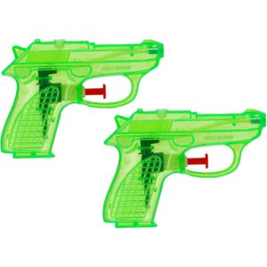 Waterpistool Splash Gun - 10x - klein model - 12 cm - groen