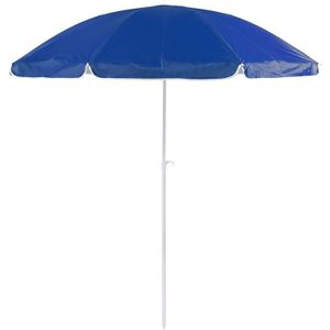 Blauwe strand parasol van nylon 200 cm