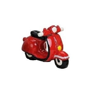 Spaarpot scooter rood 20 cm