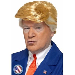 Donald Trump pruik blond