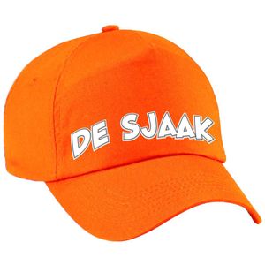 Cadeau pet/cap voor volwassenen - de Sjaak - oranje - vrijgezellenfeest - bruiloft/trouwen