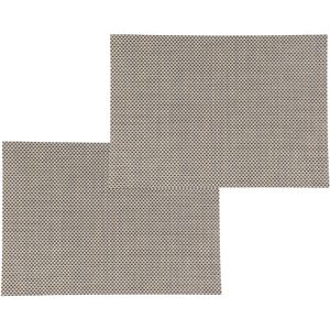 Set van 12x stuks placemats beige uni - texaline - 50 x 35 cm - Onderleggers