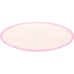 Onbreekbare kunststof/melamine roze ontbijt bordjes 23 cm
