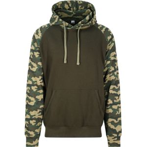 Just Hoods capuchon sweater camouflage/green voor heren