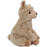 Pluche Beige Alpaca/Lama Knuffel 24 cm Zittend