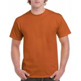T-shirts roestbruin voor heren - zware 200gr kwaliteit - Basic shirts - Katoen - Korte mouwen