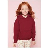 Bordeaux capuchon sweater voor meisjes