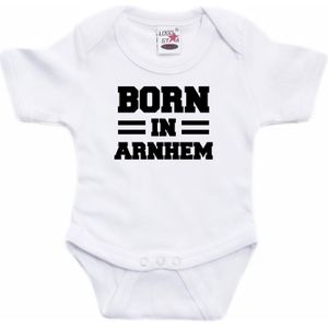 Born in Arnhem cadeau baby rompertje wit jongen/meisje