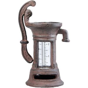 1x Regenmeter/Neerslagmeter Gietijzer Waterpomp - Tuinartikelen - Regenmeters/Neerslagmeters