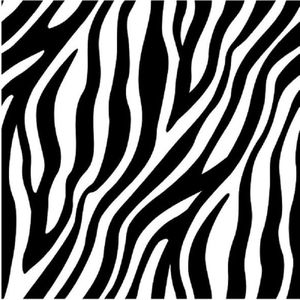 60x Zebraprint/zebra motief servetten 33 x 33 cm