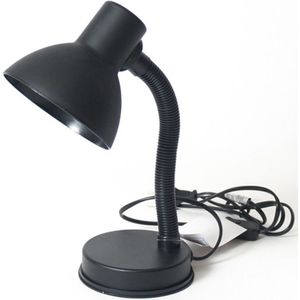 Gerim Bureaulamp - zwart - 16 x 12 x 30 cm - buigbare leeslamp