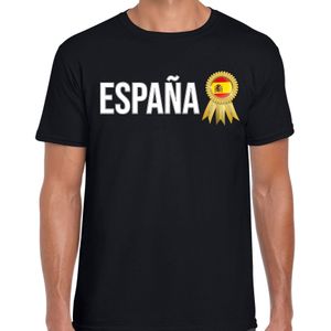 Verkleed T-shirt voor heren - Espana - zwart - voetbal supporter - themafeest - Spanje