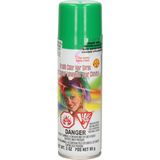 Haarverf/haarspray - 2x - groen/zwart - spuitbus - 125 ml - Carnaval/halloween