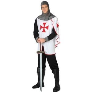 Middeleeuwse kruistocht ridder verkleed kostuum voor heren