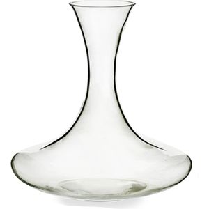 Arte Regal Wijn karaf / decanteer schenkkan - glas - 1,4 liter - 22 x 23 cm - wijn laten luchten