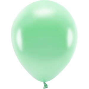 200x Mintgroene ballonnen 26 cm eco/biologisch afbreekbaar