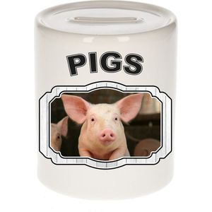 Dieren varken spaarpot - pigs/ varkens spaarpotten kinderen 9 cm