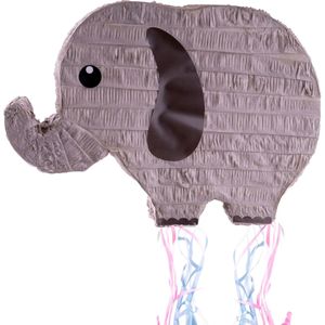 Pinata van papier  - Olifant thema - 43 x 30 cm - Feestartikelen verjaardag