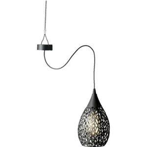 Hanglamp solar - antraciet grijs - ijzer - 21 cm - tuinverlichting