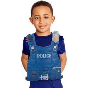 Kogelvrij politie vest verkleed speelgoed voor kinderen 42 x 30 cm