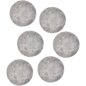 Magneten rond - zelfklevend - grijs - 12x stuks - 15 x 3 mm - Hobby artikelen