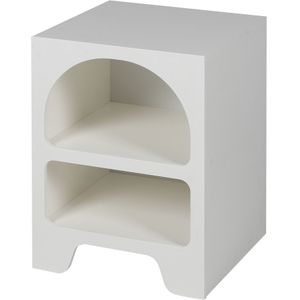 Urban Living - Nachtkastje - Wit - Kunststof - 2 Vakken