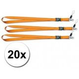 Keycords oranje 20 stuks